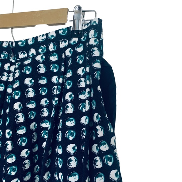Banana Republic Geometric Watercolor Pleated Summer All Over Print Skirt Sz 2 - Picture 3 of 6